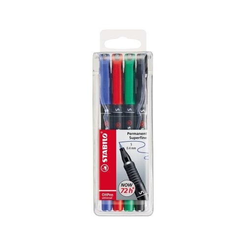 STABILO® Folienstift OHPen universal 0,4 mm 4 St./Pack.