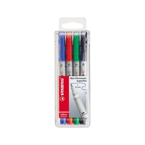 STABILO® Folienstift OHPen universal 0,4 mm 4 St./Pack.