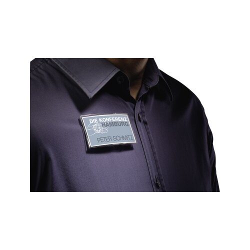 DURABLE Namensschild KONVEX Magnet