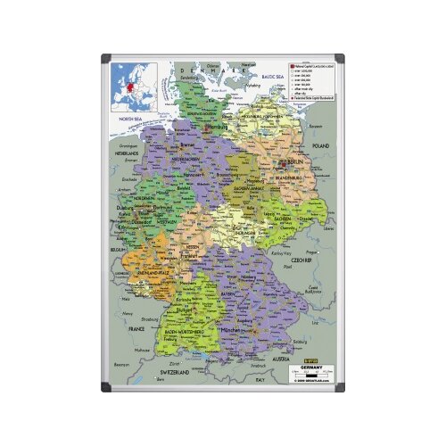 Bi-office Landkartentafel