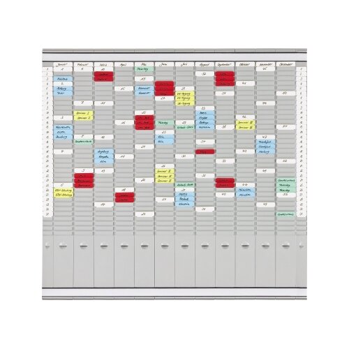 FRANKEN T-Kartentafel OfficePlaner 31,5 x 78 cm (B x H)