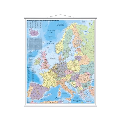 FRANKEN Landkartentafel Europa