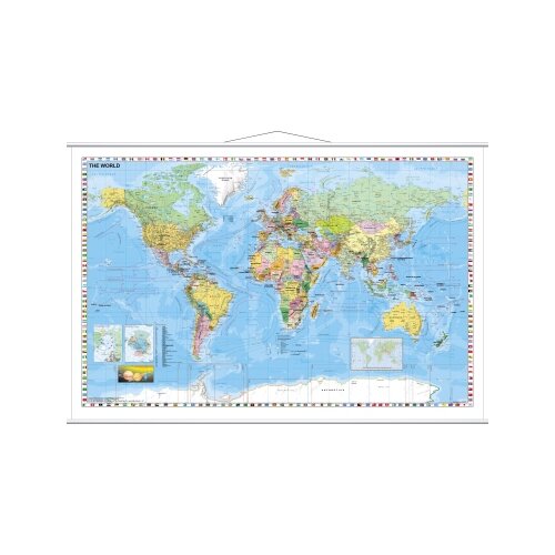 FRANKEN Landkartentafel Welt