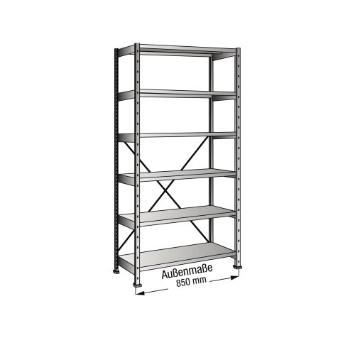 SCHOLZ Grundregal M100 800 x 2.280 x 200 mm (B x H x T)