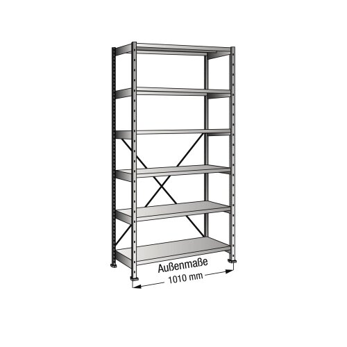 SCHOLZ Grundregal M100 1.000 x 2.280 x 300 mm (B x H x T)