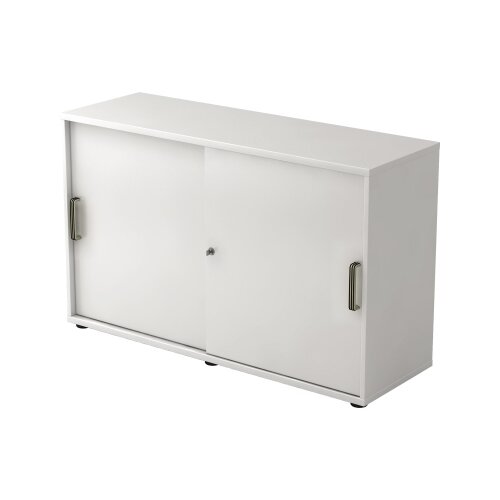 Hammerbacher Schiebetürenschrank 2 Ordnerhöhen weiß