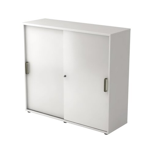 Hammerbacher Schiebetürenschrank 3 Ordnerhöhen weiß
