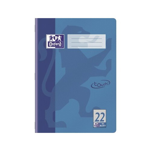 Oxford Schulheft Touch DIN A4 kariert Lineatur 22