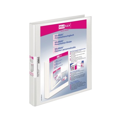 Veloflex Präsentationsringbuch VELODUR® 20 mm DIN A4 2 Ringe, Rundmechanik
