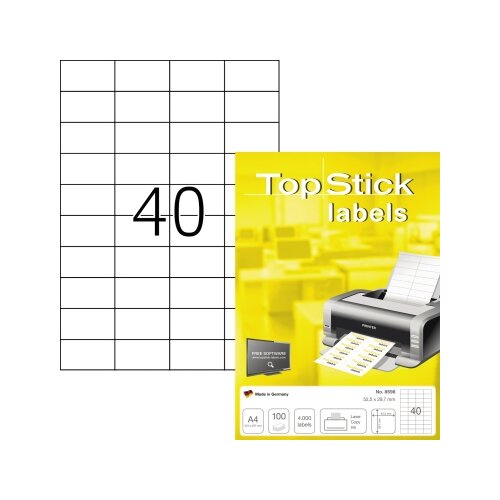 Universaletikett TopStick 52,5 x 29,7 mm (B x H)