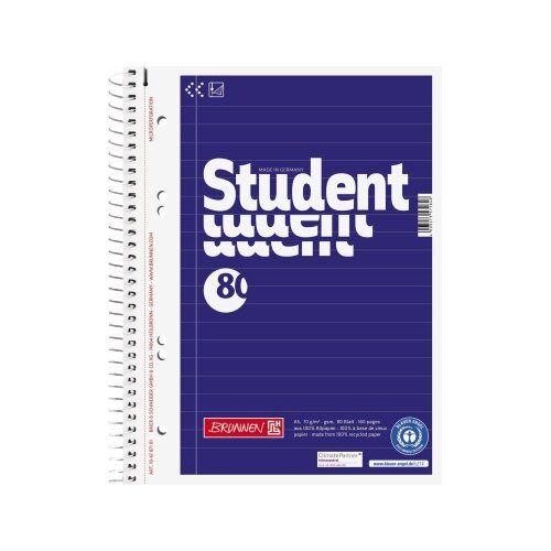 BRUNNEN Collegeblock Student Recycling DIN A5 liniert
