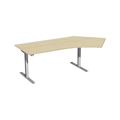 Geramöbel Schreibtisch Elektro Flex 2.166 x 650-1.250 x 800/1.131 mm (B x H x T) ahorn