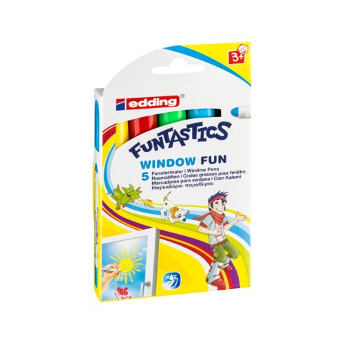 edding Windowmarker 16 FUNTASTICS WINDOW FUN 5 St./Pack.