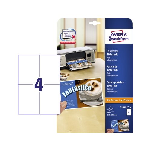 Avery Zweckform Postkarte