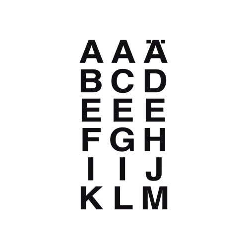 HERMA Buchstabenetikett 20 mm A-Z 36 Etik./Pack.