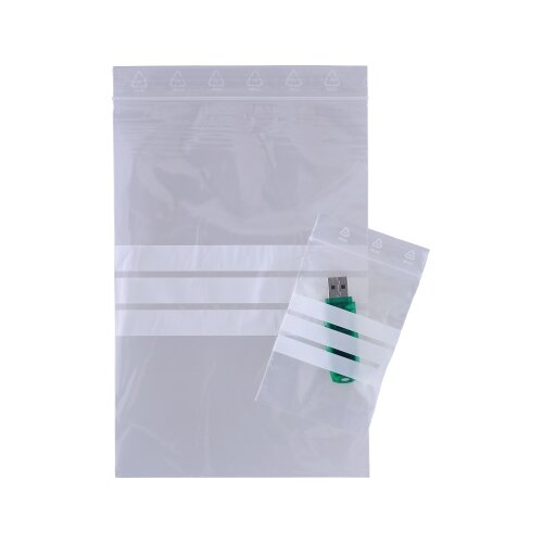 Druckverschlussbeutel mit Beschriftungsfeld, Neutralware