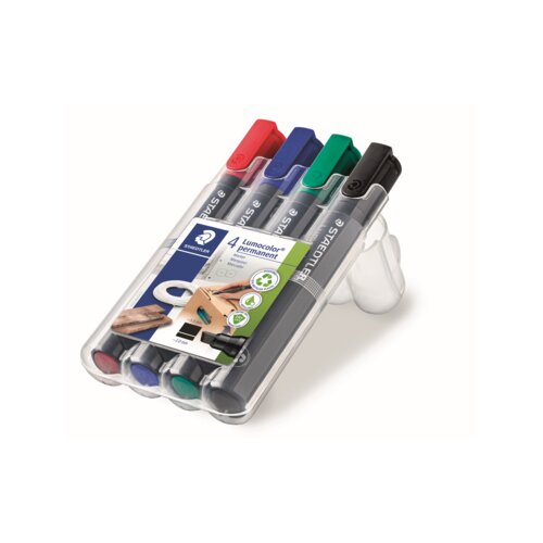 STAEDTLER® Permanentmarker Lumocolor® 350 4 St./Pack.
