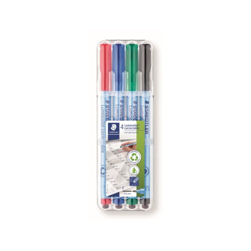 STAEDTLER® Folienstift Lumocolor® correctable 305 4 St./Pack.