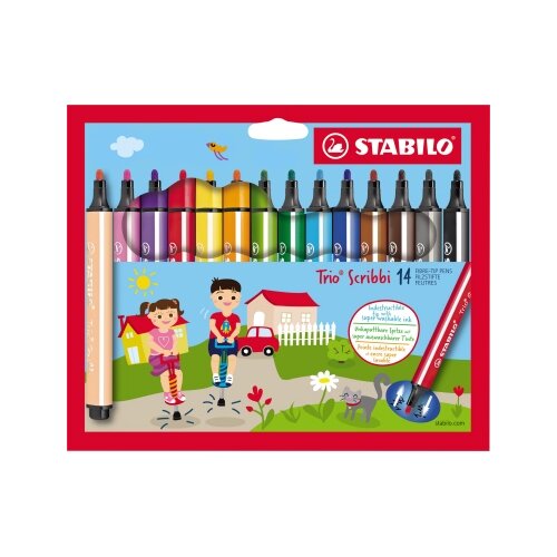 STABILO® Fasermaler Trio® Scribbi 14 St./Pack.