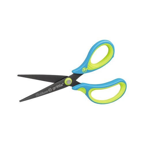 Pelikan Bastelschere griffix® asymmetrisch, gerade, Langauge 150 mm Neon Fresh Blue