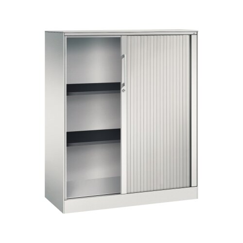 C+P Rollladenschrank Asisto 3 Ordnerhöhen 1.000 x 1.310 x 435 mm (B x H x T) lichtgrau