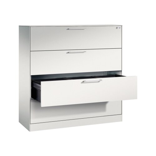 C+P Hängeregistraturschrank Asisto 3-bahnig lichtgrau