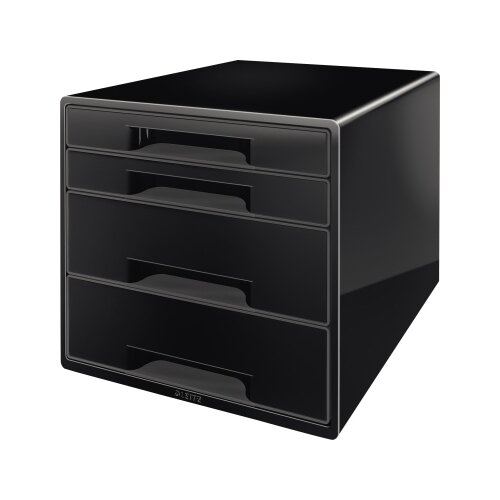 Leitz Schubladenbox CUBE 4 Schubladen schwarz