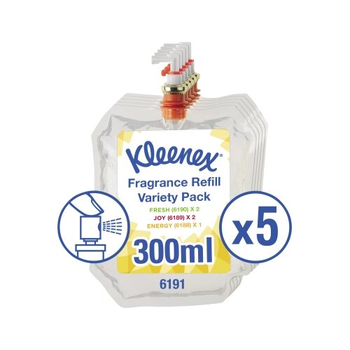 Kleenex® Lufterfrischer 5 x 300 ml/Pack.