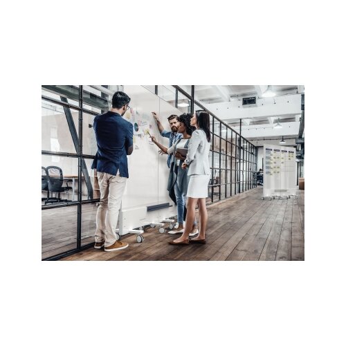 magnetoplan® Whiteboard Infinity Wall mobil