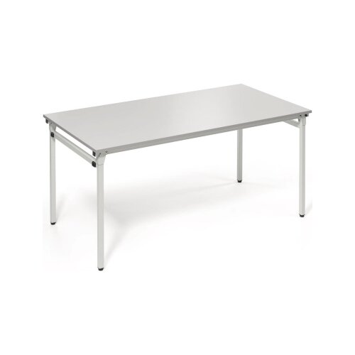 Konferenztisch 4-Fuß zusammenklappbar 1.600 x 720 x 800 mm (B x H x T) lichtgrau