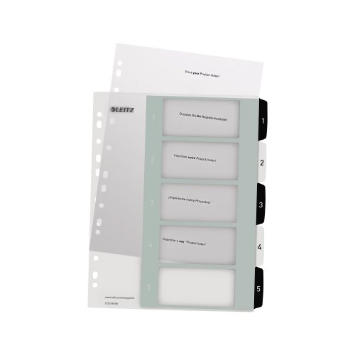 Leitz Zahlenregister WOW 1-5