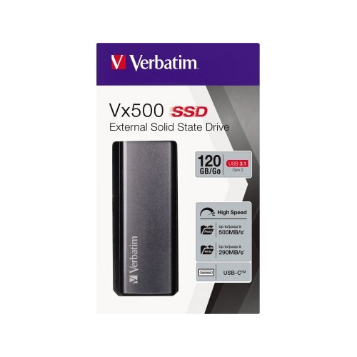 Verbatim Festplatte extern Vx500 120 Gbyte