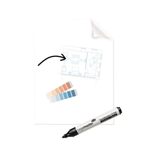 Legamaster Flipchartfolie Magic-Chart Clearboard