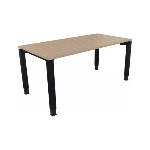 Schreibtisch all in one 1.600 x 680-820 x 800 mm (B x H x T) eiche natur