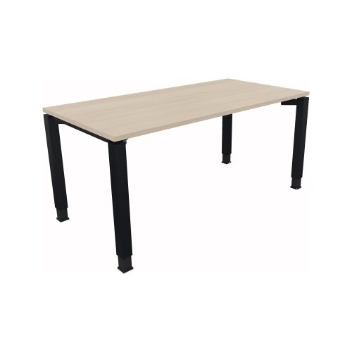 Schreibtisch all in one 1.600 x 680-820 x 800 mm (B x H x T) akazie hell