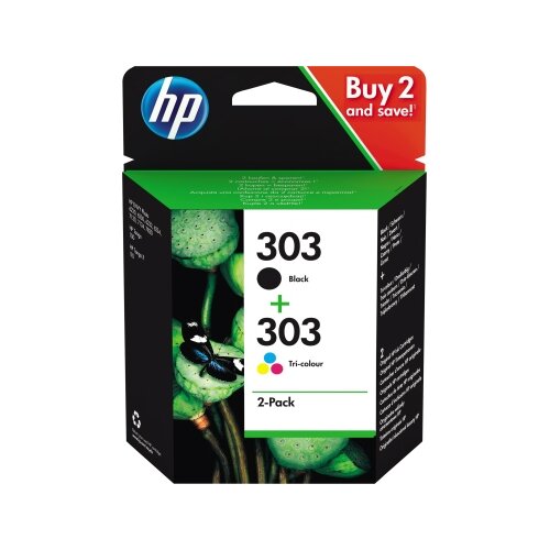 HP Tintenpatrone 303 schwarz, cyan/magenta/gelb
