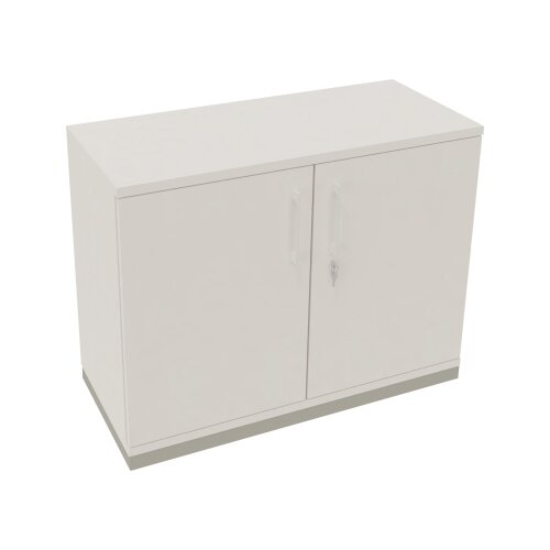 Flügeltürenschrank endless 1.000 x 781 x 442 mm (B x H x T) silberaluminium