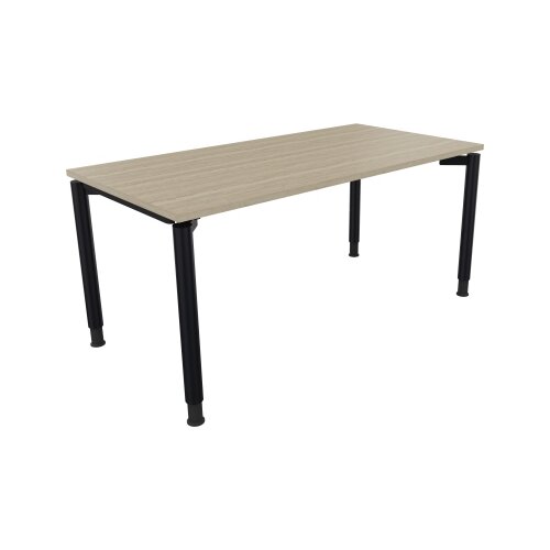 Schreibtisch all in one 1.600 x 680-820 x 800 mm (B x H x T) eiche natur