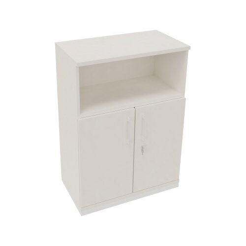 Regalschrank endless 800 x 1.133 x 442 mm (B x H x T) verkehrsweiß