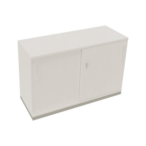 Schiebetürenschrank endless 1.200 x 781 x 442 mm (B x H x T) silberaluminium