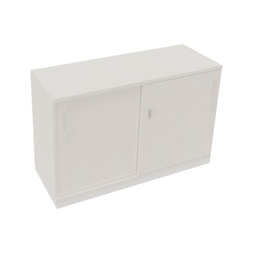 Schiebetürenschrank endless 1.200 x 781 x 442 mm (B x H x T) verkehrsweiß
