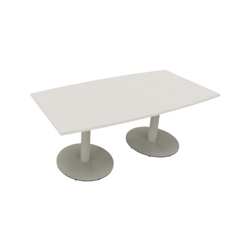 Konferenztisch communication 1.800 x 720 x 800/900 mm (B x H x T) silberaluminium