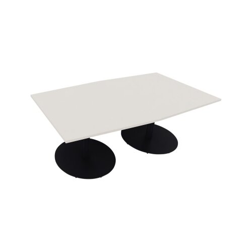 Konferenztisch communication 2.000 x 720 x 1.000/1.100 mm (B x H x T) anthrazit metallic