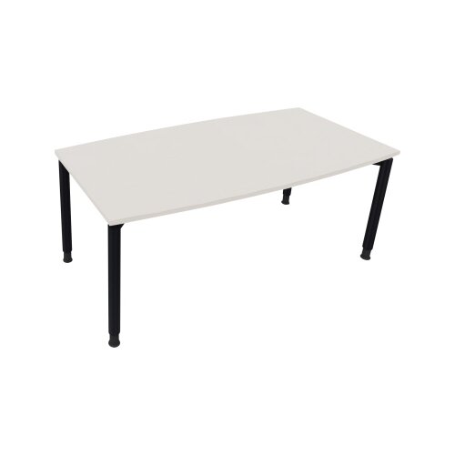 Konferenztisch communication 1.800 x 680-820 x 800/900 mm (B x H x T) anthrazit metallic
