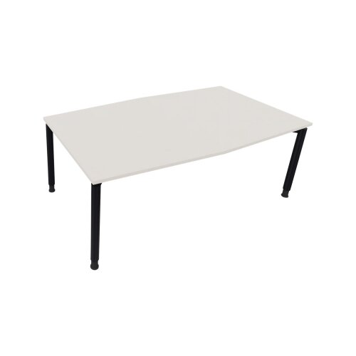 Konferenztisch communication 2.000 x 680-820 x 1.000/1.100 mm (B x H x T) anthrazit metallic