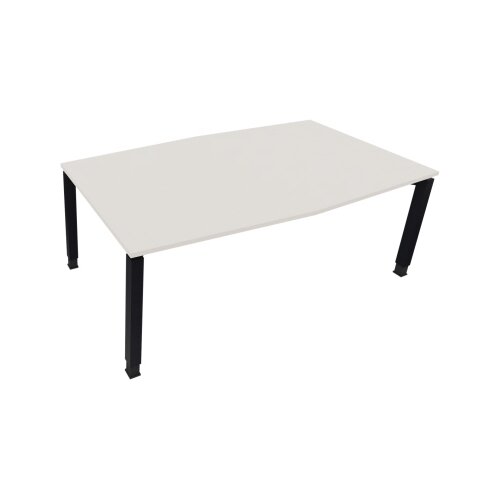 Konferenztisch communication 2.000 x 680-820 x 1.000/1.100 mm (B x H x T) anthrazit metallic