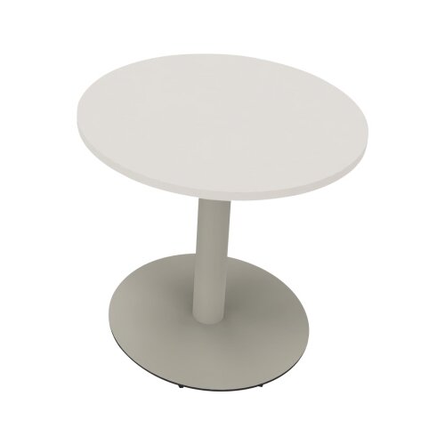 Konferenztisch communication rund 800 x 720 mm (Ø x H) silberaluminium