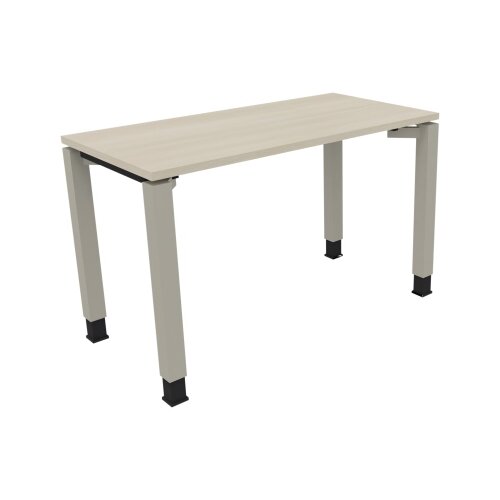 Schreibtisch all in one 1.200 x 680-820 x 600 mm (B x H x T) Vierfuß Quadratrohr akazie hell