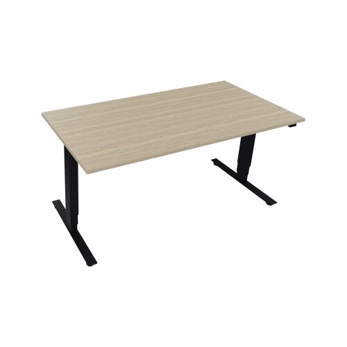Schreibtisch Move 2.0 1.600 x 625-1.285 x 800 mm (B x H x T) eiche natur