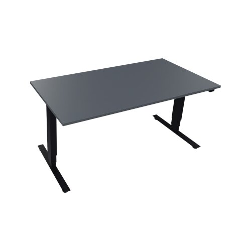 Schreibtisch Move 2.0 1.600 x 625-1.285 x 800 mm (B x H x T) lavagrau